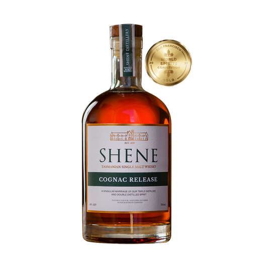 Shene Cognac Tasmanian Single Malt Whisky, 49% ABV